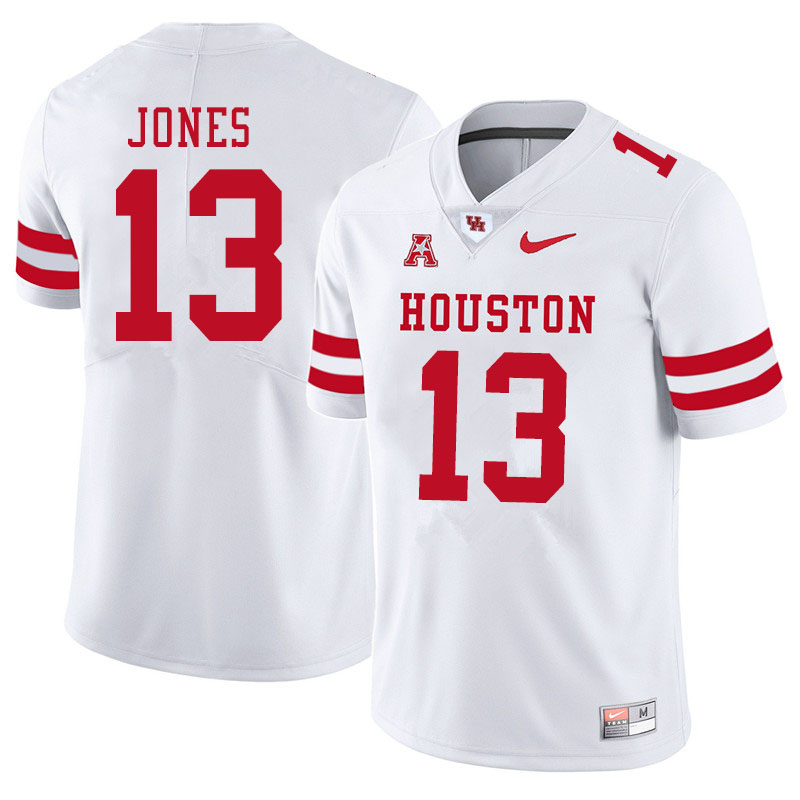 Men #13 Marcus Jones Houston Cougars College Football Jerseys Sale-White